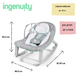 Дитячий шезлонг-гойдалка та крісло для малюків 3 в 1 Keep Cozy Ingenuity 12428