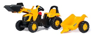 Педальний трактор з ковшем і причепом JCB Rolly Toys 23837