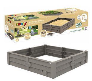 Пластиковая песочница-грядка 2в1 Square Garden Sandpit Smoby 850208