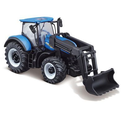 ТракторFarm New Holland T7.315 Agriculture с передним ковшом (1:32, 15 см.) Bburago 18-31632