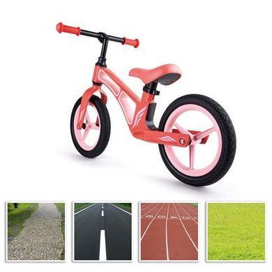Дитячий двоколісний металевий біговел Hape E8653 рожевий 12"