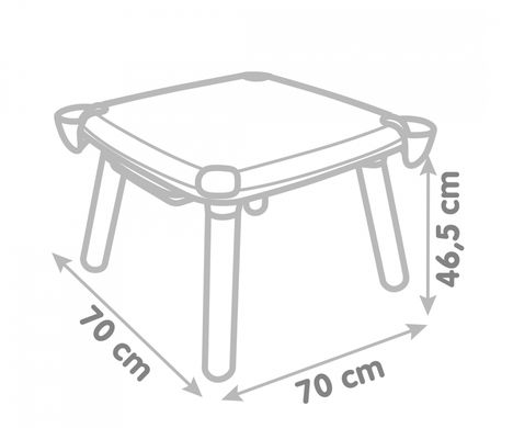 Дитячій стіл для творчості з шухлядою Kid Creative Table Smoby 420400, з аксес. 70х70х47 см.