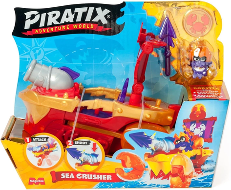 Ігровий набір Піратський корабель Морський громовик Sea Crusher Piratix Adventure World PPXSP114IN20