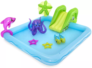 Детский игровой центр-бассейн с горкой Fantastic Aquarium Bestway 53052