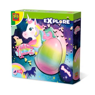 Растущая игрушка Единорог в яйце Hatching Unicorns SES Creative 25121S