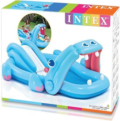 Детский игровой центр- бассейн с горкой Hippo Play Center Intex 57150&nbsp;