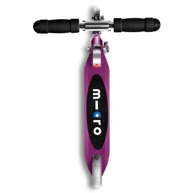 Складной двухколесный самокат (до 100 кг) Micro Sprite Foldable purple metallic SA0132 пурпурный металлик