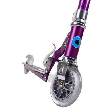 Складной двухколесный самокат (до 100 кг) Micro Sprite Foldable purple metallic SA0132 пурпурный металлик