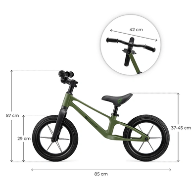 Двухколесный беговел Kinderkraft Eter Green KRETER00GRE0000 зеленый