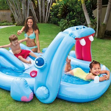 Детский игровой центр- бассейн с горкой Hippo Play Center Intex 57150&nbsp;