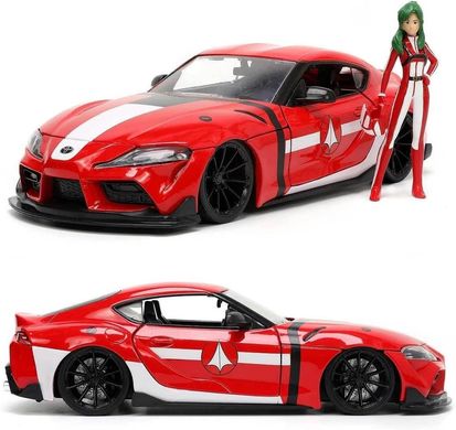 Металева машина (1:24) Robotech 2020 Toyota Supra з фігуркою Miriya Sterling Jada Toys 253255053