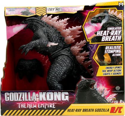 Интерактивная Годзилла на радиоуправлении Godzilla x Kong: The New Empire (1:12, 2.4 GHz) Jada Toys 253256005 свет, звук, эффект пара