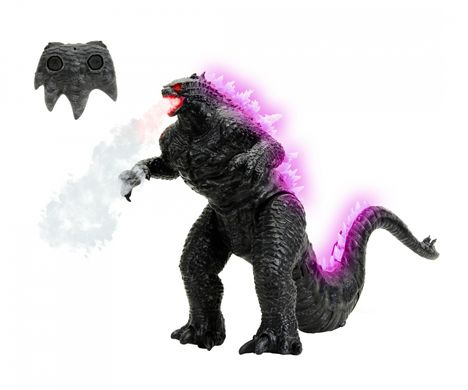 Интерактивная Годзилла на радиоуправлении Godzilla x Kong: The New Empire (1:12, 2.4 GHz) Jada Toys 253256005 свет, звук, эффект пара