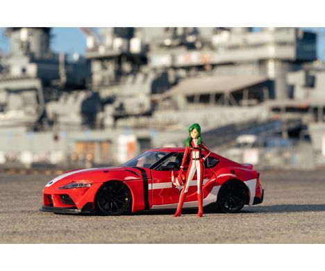 Металева машина (1:24) Robotech 2020 Toyota Supra з фігуркою Miriya Sterling Jada Toys 253255053