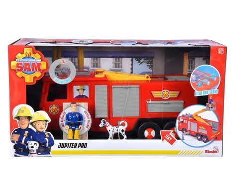 Пожежна машина пожежника Сема Jupiter Pro з фігуркою Сема і собаки Радар Simba 9252516