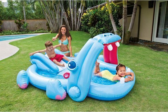 Детский игровой центр- бассейн с горкой Hippo Play Center Intex 57150&nbsp;