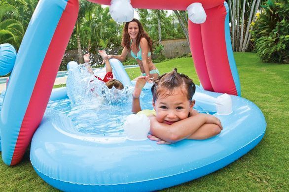 Детский игровой центр- бассейн с горкой Hippo Play Center Intex 57150&nbsp;