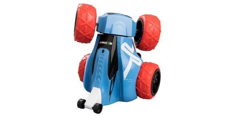 Уценка Трюковая машина Exost Crazy XS Car с инфракрасным управлением (1:34, 3,7V) Silverlit 20202-2 голубая