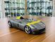 Металлическая одноместная модель авто 2019 Ferrari Monza SP1 grey metallic Bburago 18-16013 в масштабе 1/18