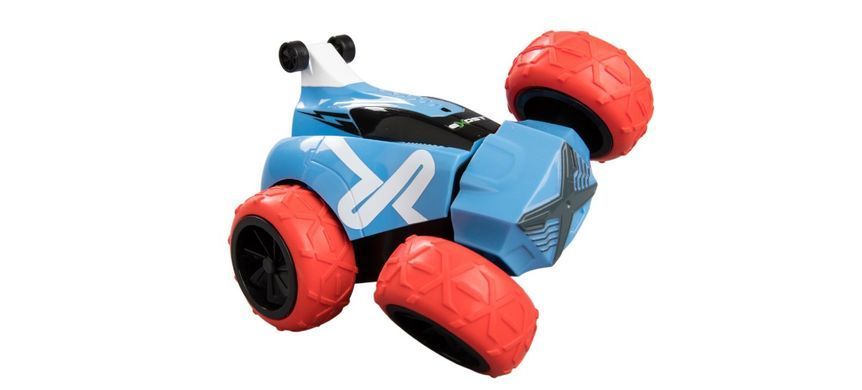 Уценка Трюковая машина Exost Crazy XS Car с инфракрасным управлением (1:34, 3,7V) Silverlit 20202-2 голубая