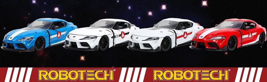 Металева машина (1:24) Robotech 2020 Toyota Supra з фігуркою Miriya Sterling Jada Toys 253255053