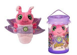 Уцінка Інтерактивна м&rsquo;яка іграшка (25 см) Рожевий світлячок Glowies Fireflies ChiToys GW001