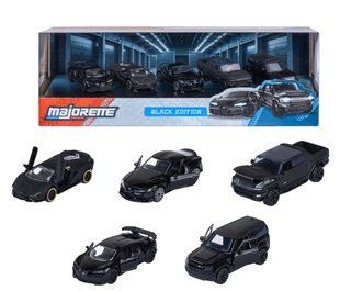 Набор металлических машинок Блэк Эдишн премиум Majorette Black Edition Giftpack 8502005000 (7,5 см, 5 штук)
