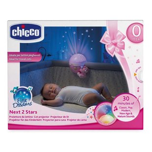 Ночник проектор Next 2 Stars Chicco 07647.1 розовый