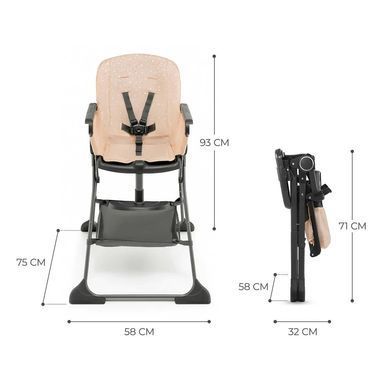 Раскладной стульчик для кормления Foldee Pink Kinderkraft KHFOLD00PNK0000 розовый