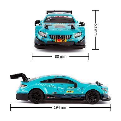 Уценка Автомобиль на радиоуправлении Mercedes AMG C63 DTM (1:24, 2.4Ghz) KS Drive 124RMBL голубой
