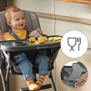 Раскладной стульчик для кормления Foldee Pink Kinderkraft KHFOLD00PNK0000 розовый