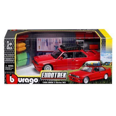 Металева машинка BMW M3 Eurotrek (1988) Bburago 18-23014 (1:24)