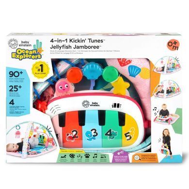 Розвиваючий музичний килимок Kickin' Tunes Jellyfish Jamboree 4 в 1 Baby Einstein 17413