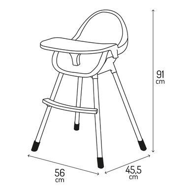 Стільчик для годування MoMi Kala Green KRKA00026