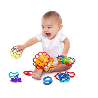 Уцінка Розвиваючий килимок з іграшками Oball Play-o-lot Activity Gym Kids II 81525 світло та звук