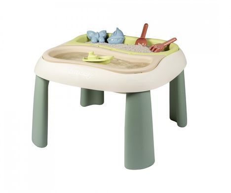 Игровой водный стол-песочница с крышкой и аксессуарами 3в1 Smoby Life Sand and Water Table 7600840111