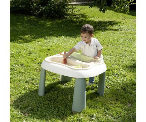 Игровой водный стол-песочница с крышкой и аксессуарами 3в1 Smoby Life Sand and Water Table 7600840111