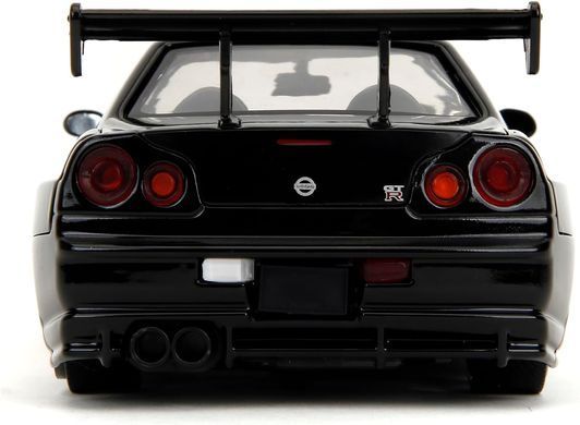 Металева машина Godzilla 1:24 Die Cast 2002 Nissan Skyline GT-R (R34) Jada Toys 253253024