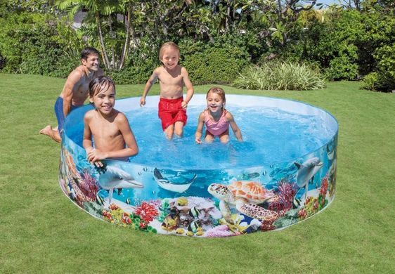 Детский каркасный бассейн Deep Blue Sea Snapset Pool Intex 58472, 244 х 46 см
