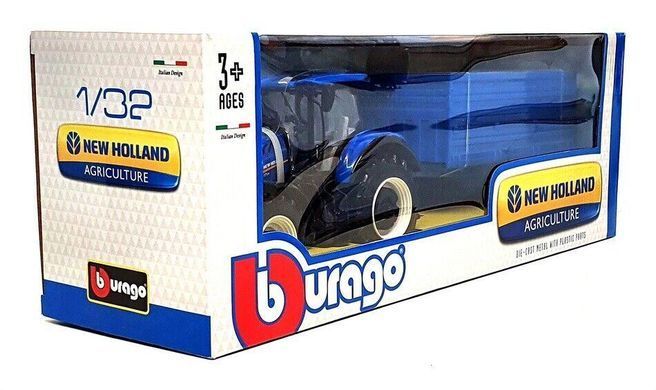 Уцінка Іграшковий трактор з причепом (1:32) New Holland Agriculture Farm Bburago 18-44067
