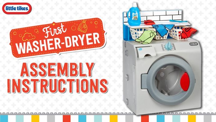 Дитяча інтерактивна пральна машинка First Washer-Dryer Little Tikes 651410