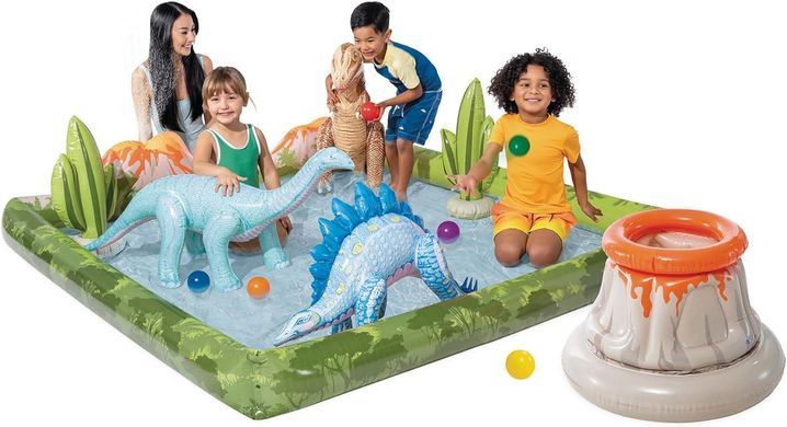 Дитячий ігровий центр-басейн Jurassic Adventure Play Center Intex 56132
