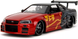 Металева машина Godzilla 1:24 Die Cast 2002 Nissan Skyline GT-R (R34) Jada Toys 253253024
