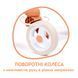 Прогулочная коляска для пупса Розовая пудра Baby Nurs Smoby 7600251224 с поворотными колесами