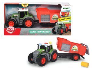 Іграшковий трактор з причепом Fendt (26 см) Dickie Toys 3734001 світло та звук