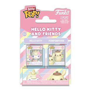 Набір ігрових фігурок Bitty POP! серії Sanrio - Хелоу Кітті та Помпомпурін