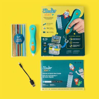 3D ручка 3Doodler Start Plus для дитячої творчості (72 стрижні)  SPLUS EFG