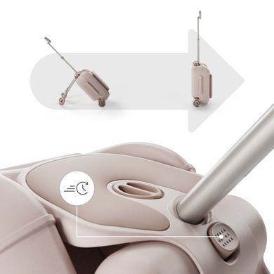 Детский чемодан-каталка 2 в 1 Kinderkraft Cabby Rose Gold KACABB00GLD0000
