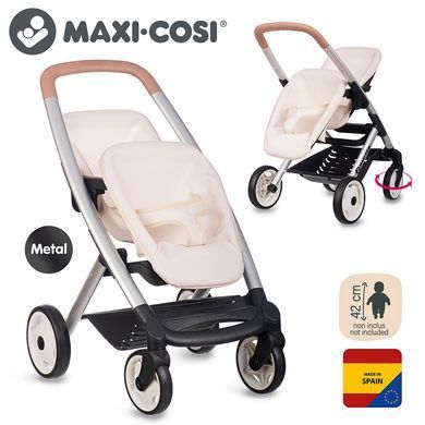 Коляска для ляльок близнюків Maxi-Cosi&nbsp;Smoby 7600253222 айворі