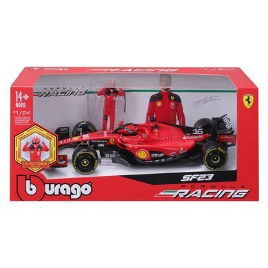 Металева автомодель з фігуркою водія Ferrari SF-23 (1:24) Bburago 18-26809 в асортименті